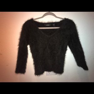 Express, brown, ANGORA BUNNY sweater